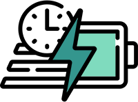 Fast charge safety light for bike and e-scooter